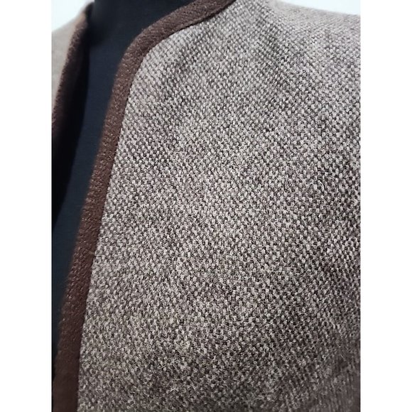 Vintage 60s 70s Evan-Picone Wool Cropped Blazer Size 10 Union Made Retro Women's - Picture 4 of 6